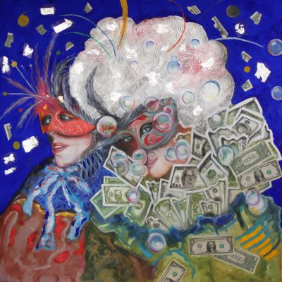 Venise ou l'apothéose du dollars 100x100cm